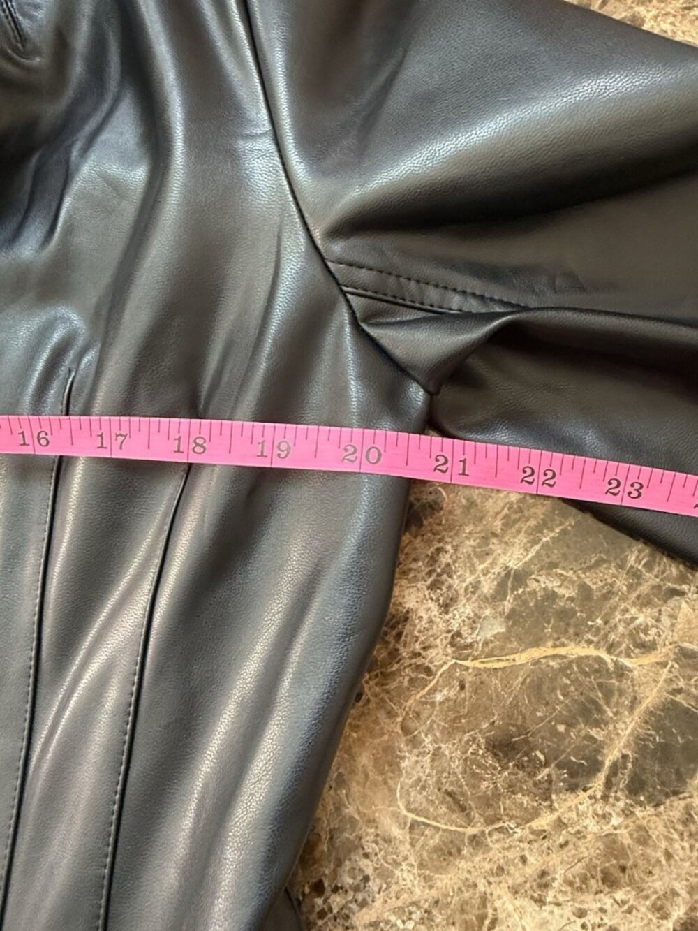 Norma Kamali Women’s Small Faux Leather Belted Tapered Leg Jumpsuit Black NWT - Picture 12 of 15
